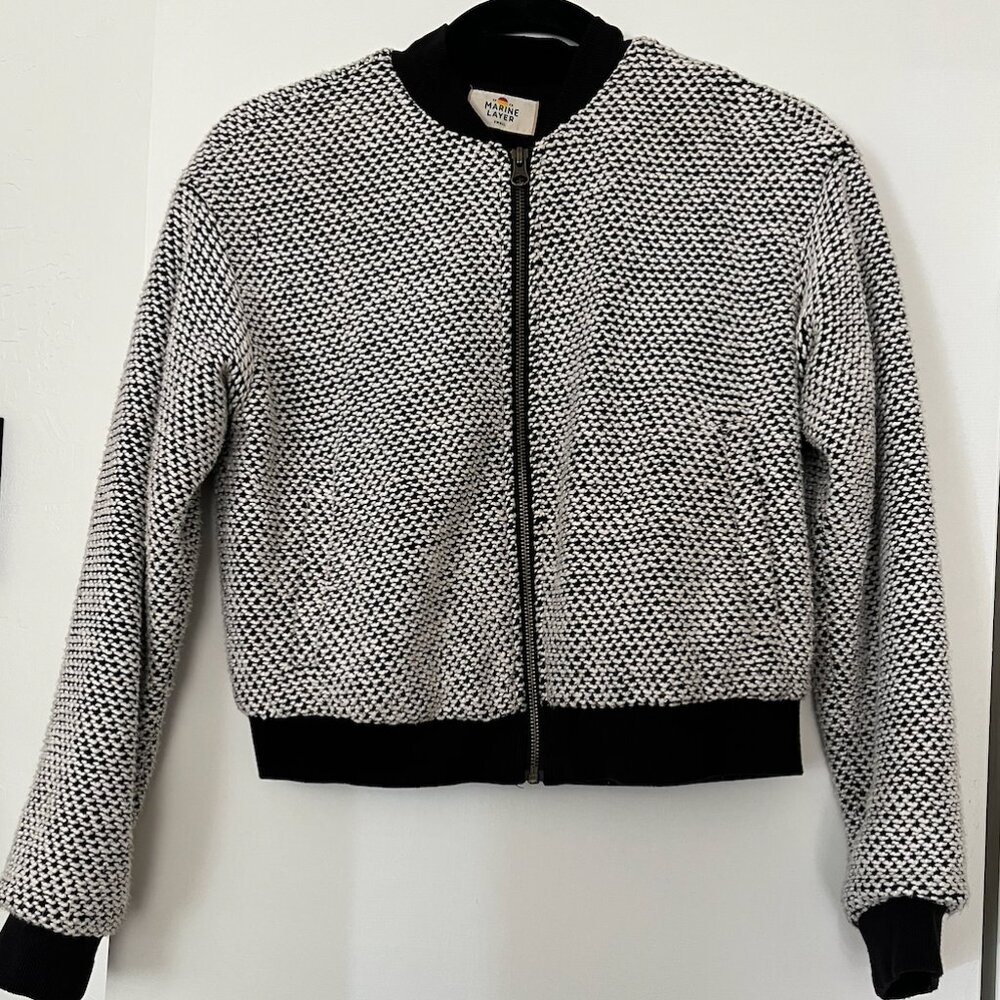 Marine Layer Birdseye Bomber Jacket